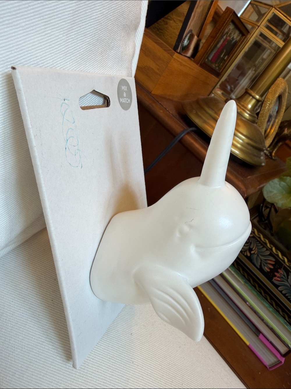 Narwhal wall decor hook. NWT